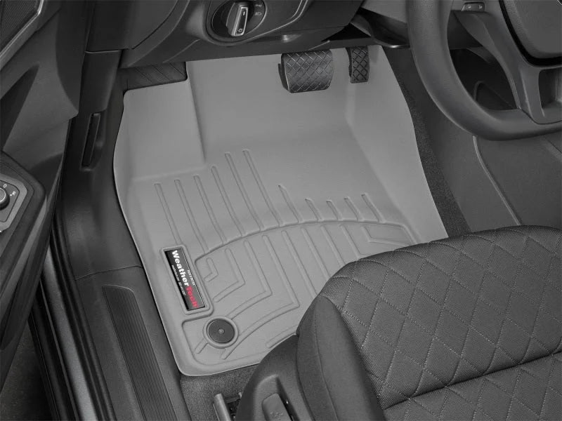 WeatherTech 19-24 Volkswagen Atlas Front FloorLiner - Grey (W/O Passenger Side Retention Devices) - Side View