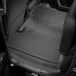 Load image into Gallery viewer, WeatherTech 19-25 Chevy Silverado Double Cab Bench Front FloorLiner HP - Black - Back View