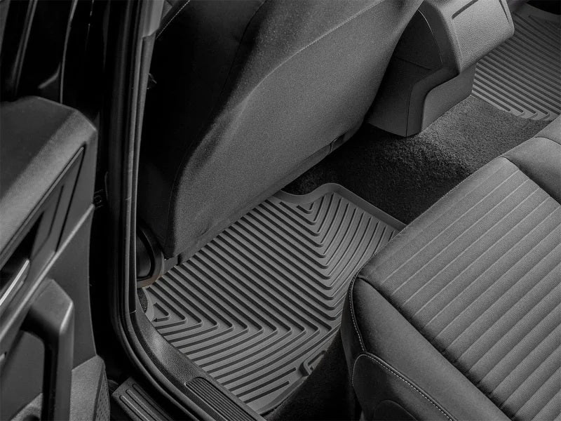 WeatherTech 19-25 Volkswagen Jetta 2nd Row Rear All-Weather Floor Mats - Grey - Side View