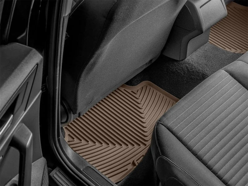 WeatherTech 19-25 Volkswagen Jetta 2nd Row Rear All-Weather Floor Mats - Tan - Side View