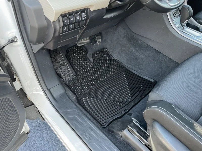 WeatherTech 19-26 Subaru Ascent 1st Row Front All-Weather Floor Mats - Black - Side View