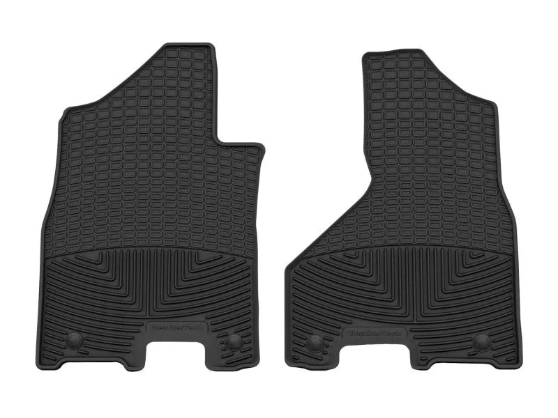 WeatherTech 19+ Dodge Ram 2500 Front Rubber Mats - Black - Main Product View