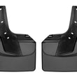 Load image into Gallery viewer, WeatherTech 19+ Dodge Ram w/ Factory Flares Rear No Drill Mudflaps - Black - Main Product View