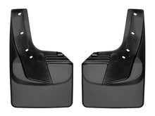 Load image into Gallery viewer, WeatherTech 19+ Dodge Ram w/ Factory Flares Rear No Drill Mudflaps - Black - Main Product View