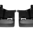 Load image into Gallery viewer, WeatherTech 20-24 Chevrolet Silverado 2500HD/3500HD Front No Drill Mudflaps - Black - Main Product View