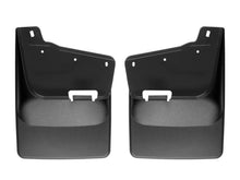Load image into Gallery viewer, WeatherTech 20-24 Chevrolet Silverado 2500HD/3500HD Rear No Drill Mudflaps - Black - Main Product View