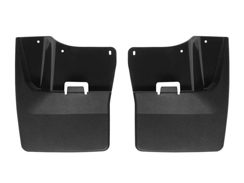 WeatherTech 20-24 GMC Sierra 2500HD/3500HD Front No Drill Mudflaps - Black - Main Product View