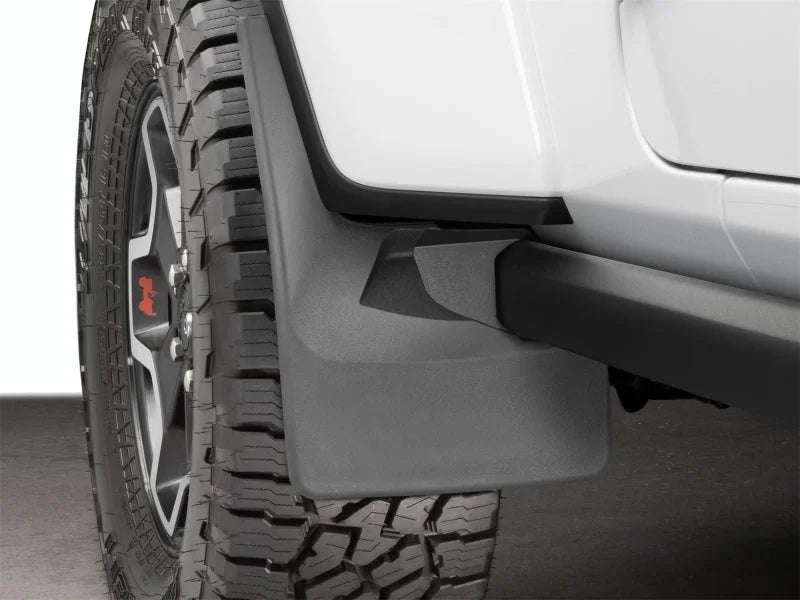 WeatherTech 20+ Jeep Gladiator No Drill Mudflaps - Black - Side View