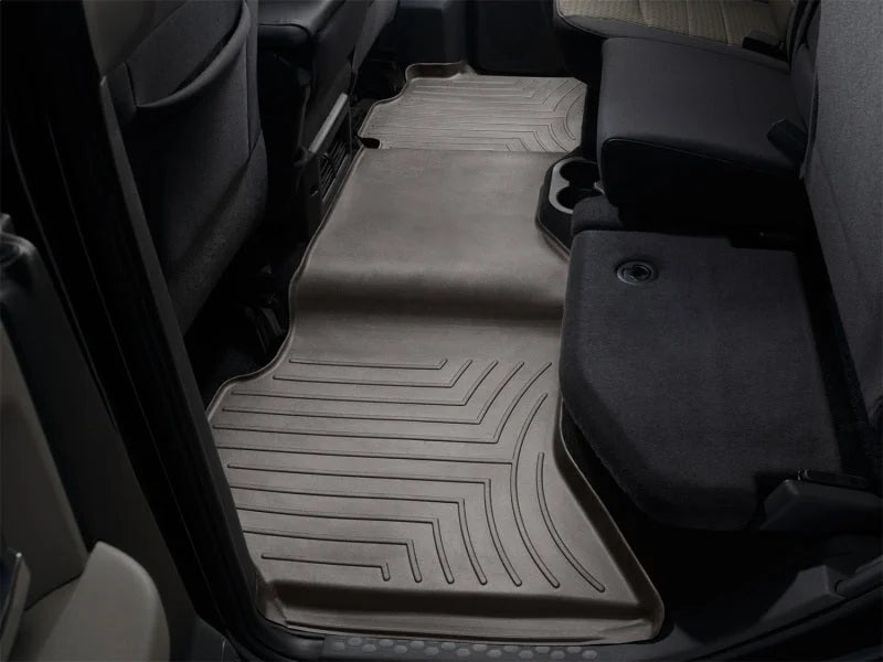 WeatherTech 2009+ Dodge Ram 1500 Crew Cab Rear FloorLiner - Cocoa - Back View