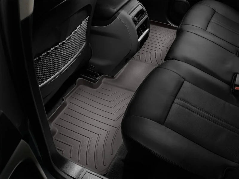 WeatherTech 2010+ Cadillac SRX Rear FloorLiner - Cocoa - Installation View