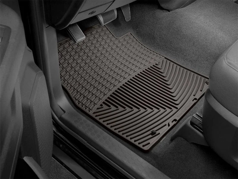 WeatherTech 2012-2014 Dodge Ram Truck 1500 Front Rubber Mats - Cocoa - Back View