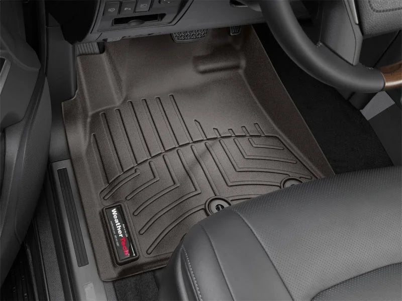 WeatherTech 2012-2015 Toyota Land Cruiser Front FloorLiner - Cocoa - Back View
