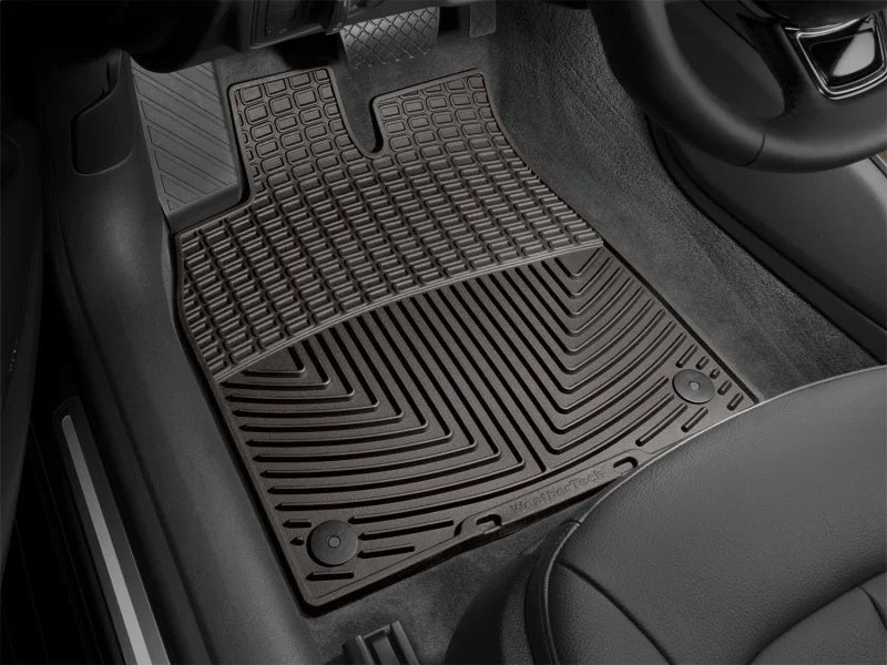 WeatherTech 2012+ Audi A6/S6 Front Rubber Mats - Cocoa - Back View