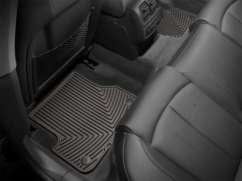 WeatherTech 2012+ Audi A6/S6 Rear Rubber Mats - Cocoa - Back View
