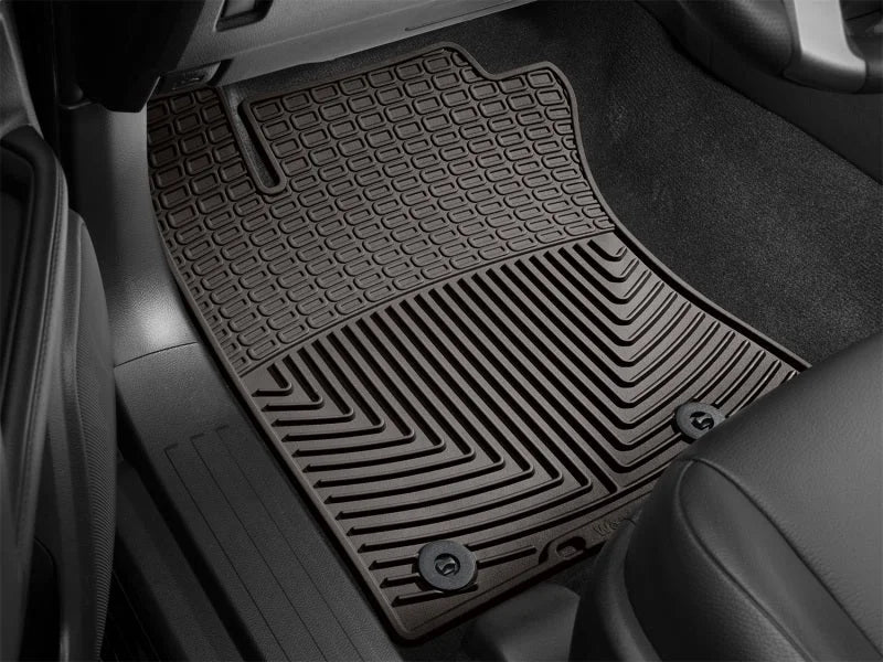 WeatherTech 2013-2014 Toyota 4Runner Front Rubber Mats - Cocoa - Back View