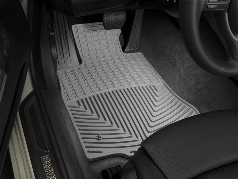 WeatherTech 2013+ Jeep Grand Cherokee Front Rubber Mats - Grey - Back View