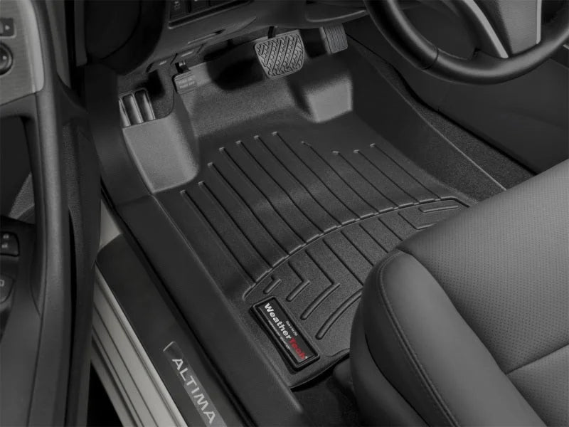WeatherTech 2013(Late Production) -2015 Nissan Altima Front FloorLiner - Black - Installation View