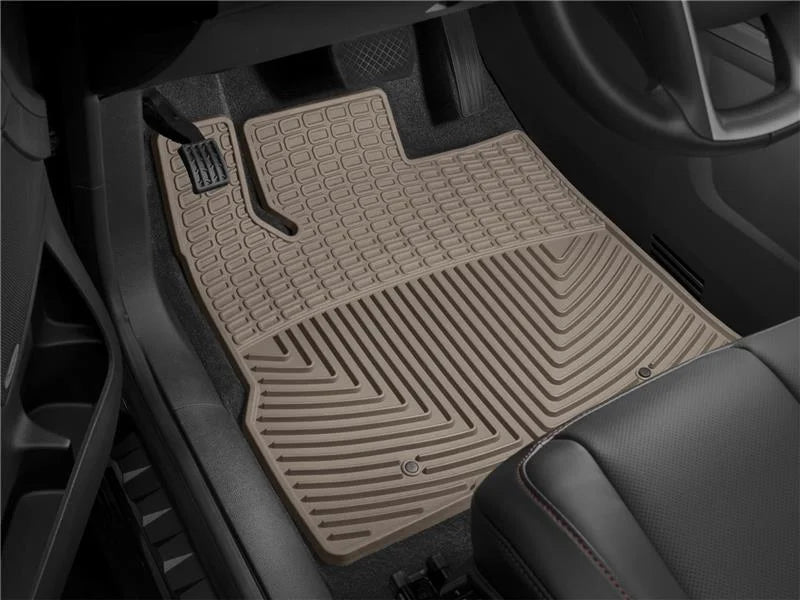 WeatherTech 2014-2019 Toyota Highlander Rear Rubber Mats - Tan - Back View