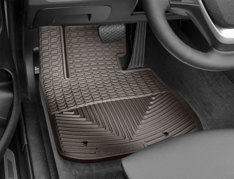 WeatherTech 2014+ BMW 4-Series Front Rubber Mats - Cocoa - Back View