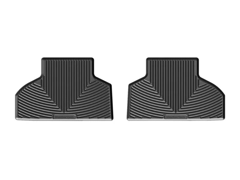 WeatherTech 2014+ BMW X5 Rear Rubber Mats - Black - Side View