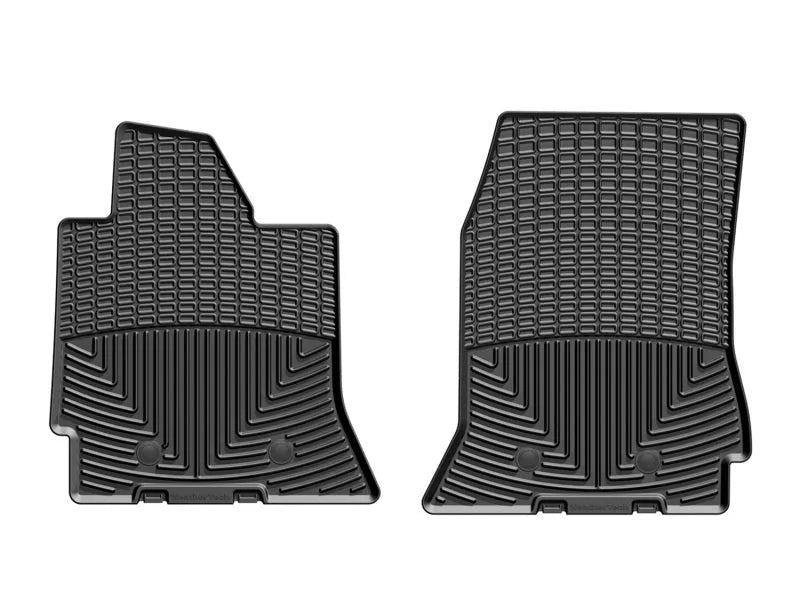 WeatherTech 2014+ Chevrolet Corvette Front Rubber Mats - Black - Main Product View