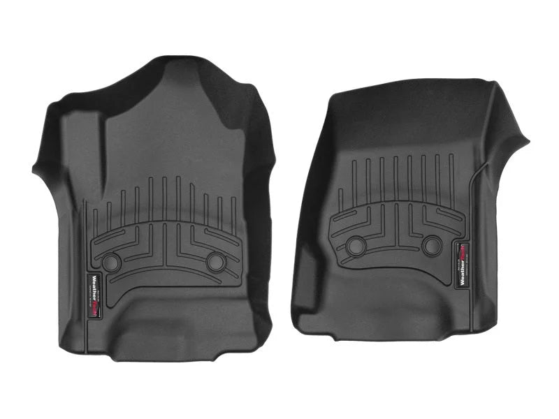 WeatherTech 2014+ Chevrolet Silverado 1500 Front FloorLiners - Black - Main Product View