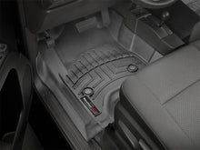 Load image into Gallery viewer, WeatherTech 2014+ Chevrolet Silverado 1500 Front FloorLiners - Black - Installation View