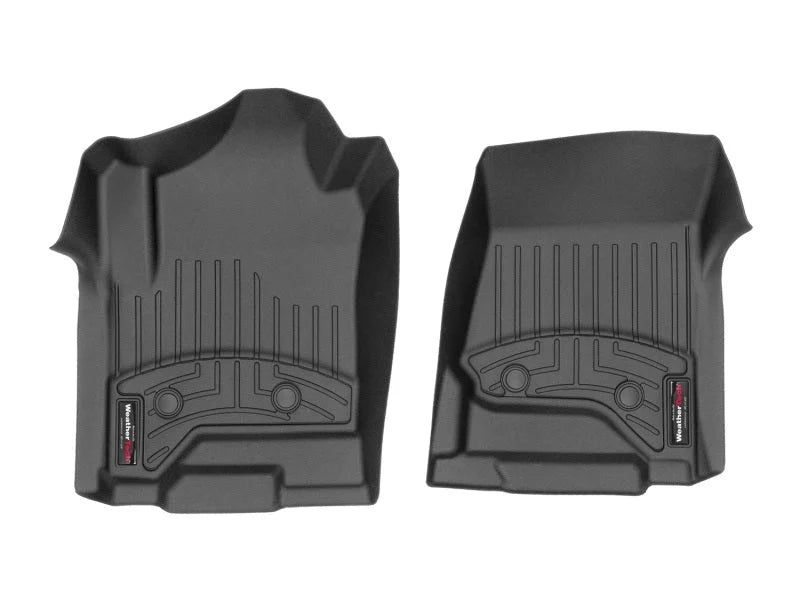 WeatherTech 2014+ Chevrolet Silverado 1500 Vinyl Front FloorLiner - Black (Double/Crew Cab) - Main Product View