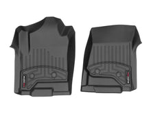 Load image into Gallery viewer, WeatherTech 2014+ Chevrolet Silverado 1500 Vinyl Front FloorLiner - Black (Double/Crew Cab) - Main Product View