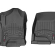 Load image into Gallery viewer, WeatherTech 2014+ Chevrolet Silverado 1500 Vinyl Front FloorLiner - Black (Fits Double / Crew Cab) - Main Product View
