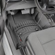 Load image into Gallery viewer, WeatherTech 2014+ Chevrolet Silverado 1500 Vinyl Front FloorLiner - Black (Fits Double / Crew Cab) - Side View