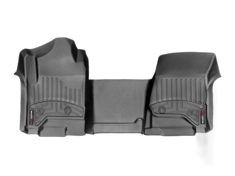 WeatherTech 2014+ Chevrolet Silverado 1500/2500/3500 Double/Crew Cab Vinyl Front FloorLiner - Black - Main Product View