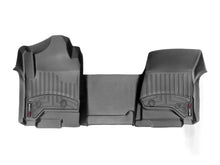 Load image into Gallery viewer, WeatherTech 2014+ Chevrolet Silverado 1500/2500/3500 Double/Crew Cab Vinyl Front FloorLiner - Black - Main Product View