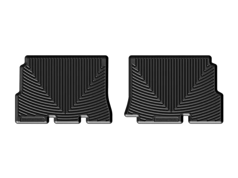 WeatherTech 2014+ Jeep Wrangler Rear Rubber Mats - Black - Main Product View