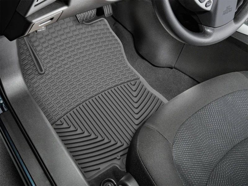 WeatherTech 2014+ Nissan Rogue (Also Fits Hybrid) Front Rubber Mats - Grey - Side View