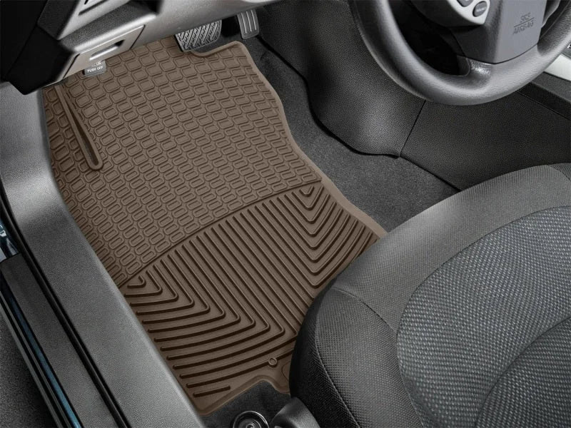 WeatherTech 2014+ Nissan Rogue (Also Fits Hybrid) Front Rubber Mats - Tan - Side View