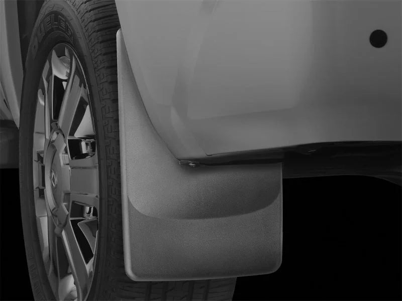 WeatherTech 2014+ Toyota Tundra No Drill Mudflaps (w/o Fender Flares/ Lip Molding) - Installation View