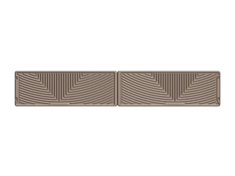 WeatherTech 2015-2020 Ford F-150 Rear Rubber Mats - Tan - Installation View
