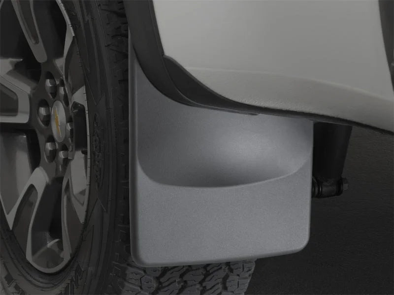WeatherTech 2015 Chevrolet Colorado w/ Flare No Drill Rear Mudflaps - Installation View