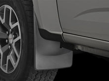 Load image into Gallery viewer, WeatherTech 2015 Chevrolet Colorado w/o Fender Flares No Drill Front Mudflaps - Installation View
