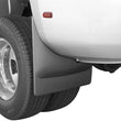 Load image into Gallery viewer, WeatherTech 2015+ Chevrolet Silverado 3500 / GMC Sierra/Sierra Denali 3500 No Drill Mudflaps - Black - Side View