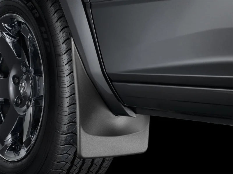 WeatherTech 2015+ Chevrolet Silverado 3500 No Drill Mudflaps - Black - Side View