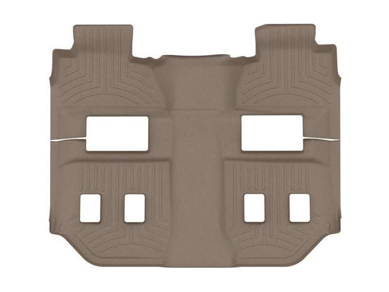 WeatherTech 2015+ Chevrolet Suburban w/ 2nd Row Bucket Seats Rear FloorLiner - Tan - Side View