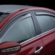 Load image into Gallery viewer, WeatherTech 2015+ Chevy Colorado/GMC Canyon Front Side Window Deflectors - Dark Smoke - Back View