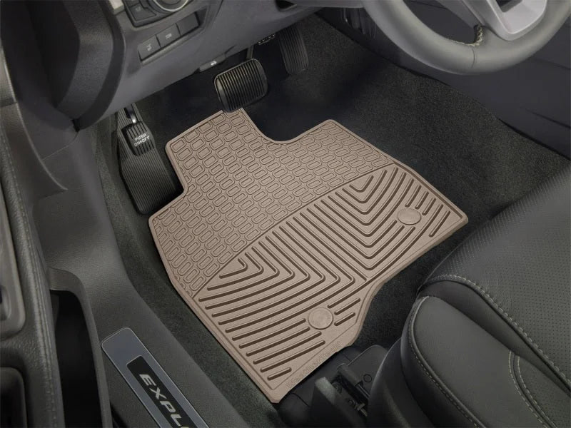 WeatherTech 2015+ Ford Explorer Front Rubber Mats - Tan - Additional View 5