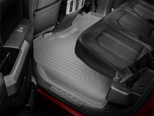 Load image into Gallery viewer, WeatherTech 2015+ Ford F-150 (Fits SuperCrew Models Only) Rear FloorLiner - Grey - Installation View