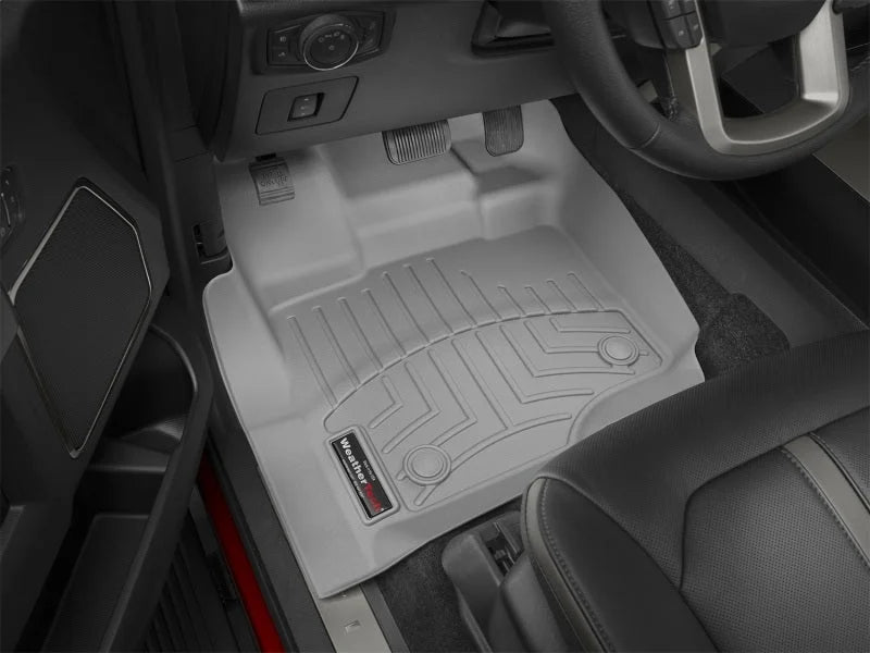 WeatherTech 2015+ Ford F-150 (Fits SuperCrew and SuperCab Dual Floor Posts) Front FloorLiner - Grey - Additional View 5