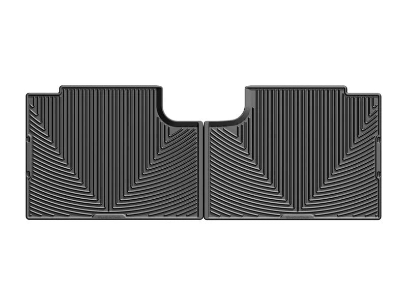 WeatherTech 2015+ Ford F-150 SuperCab Rear Rubber Mats - Black - Back View
