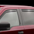 Load image into Gallery viewer, WeatherTech 2015+ Ford F-150 SuperCrew Front and Rear Side Window Deflectors - Dark Smoke - Back View