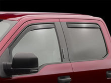 Load image into Gallery viewer, WeatherTech 2015+ Ford F-150 SuperCrew Front and Rear Side Window Deflectors - Dark Smoke - Back View